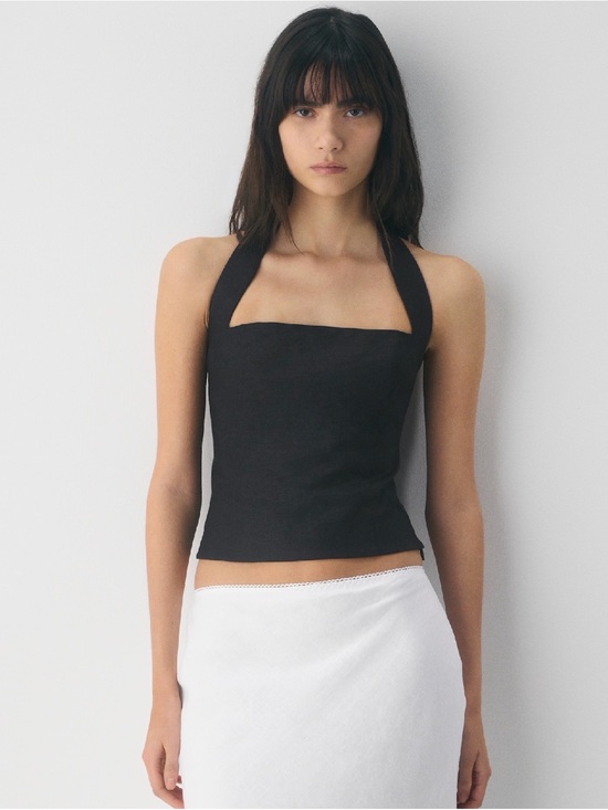 Wilfred Tops - Wilfred Black Halter